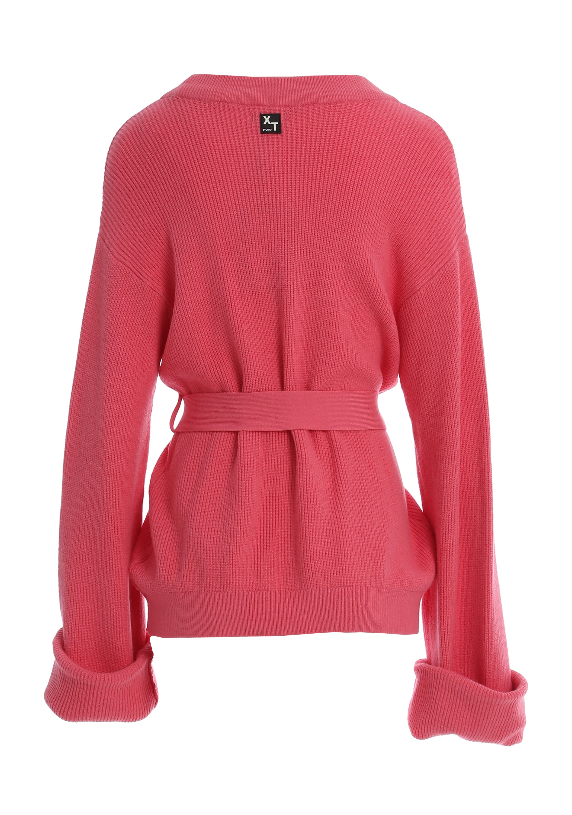 Cardigan a coste con maniche risvolto XT-STUDIO 8059572343345_R