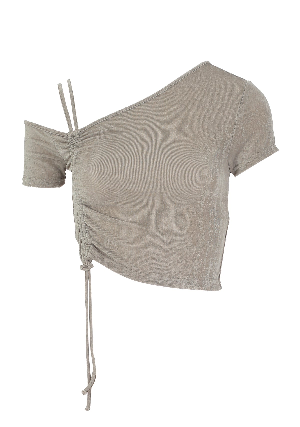 T-Shirt cropped monospalla con lacci XT-STUDIO 8059572245533