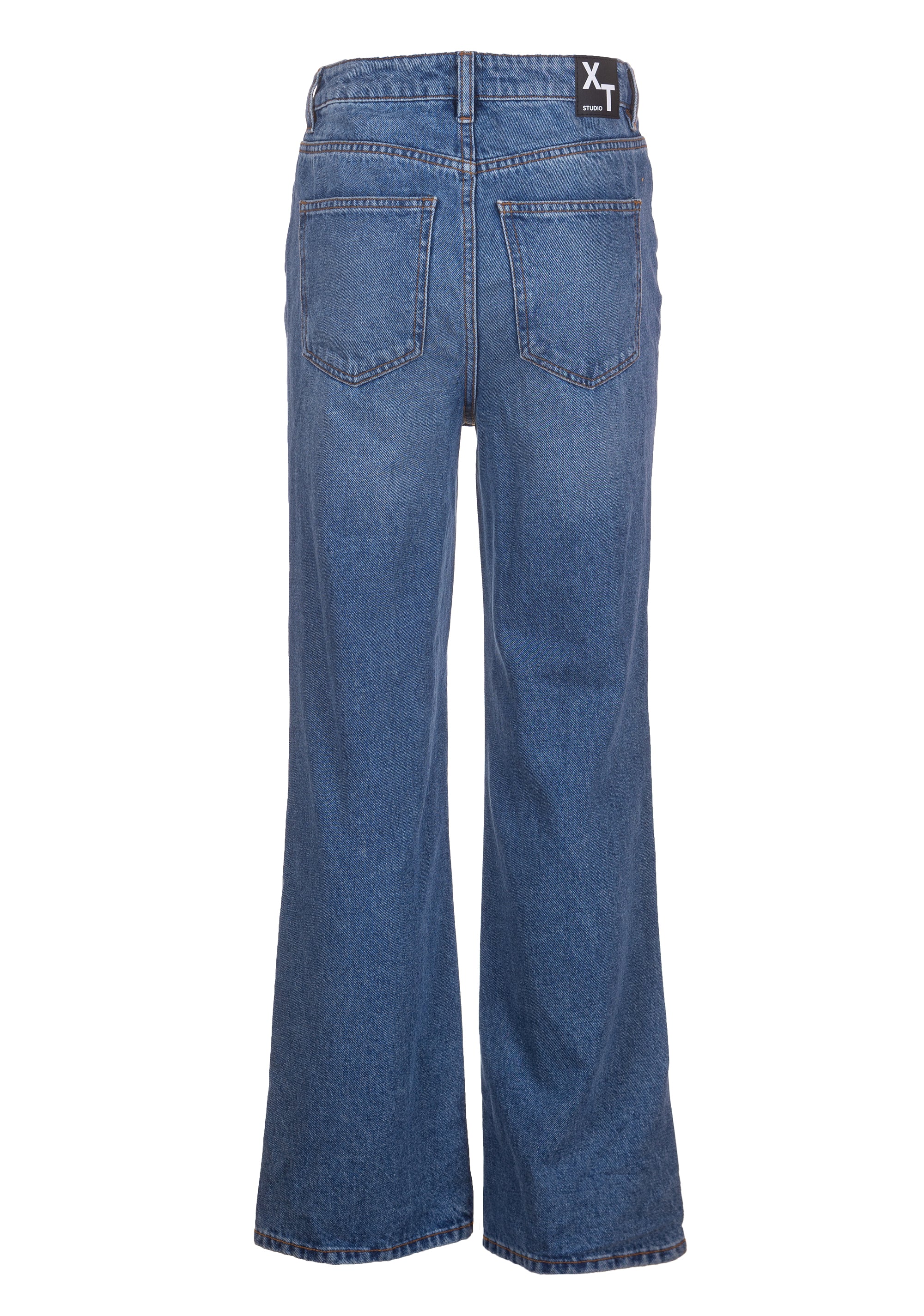 Jeans bootcut in denim con lavaggio medio XT-STUDIO X123SV2002D41902-257_2