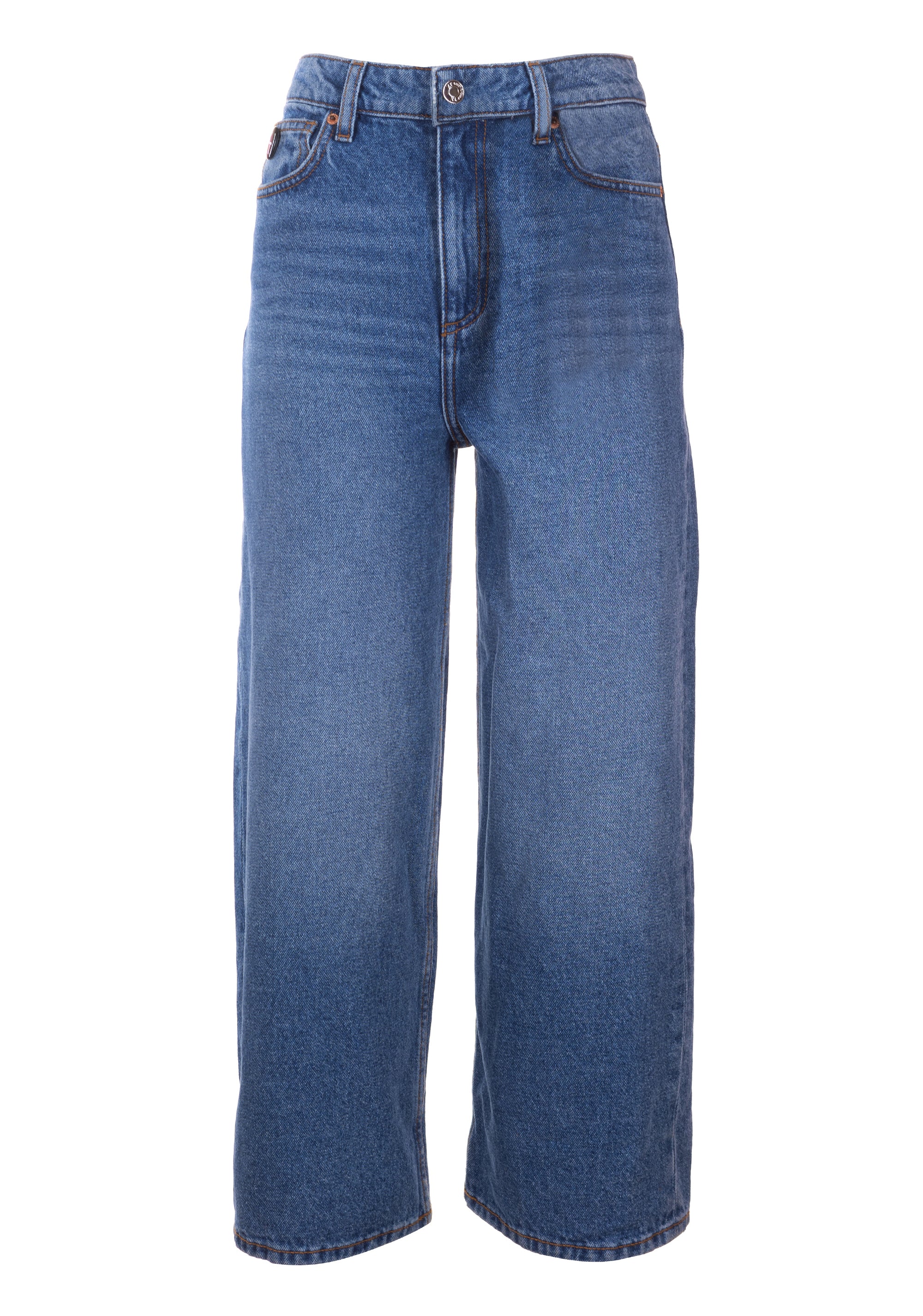 Jeans flare cropped in denim con lavaggio medio XT-STUDIO X123SV3001D41902-257