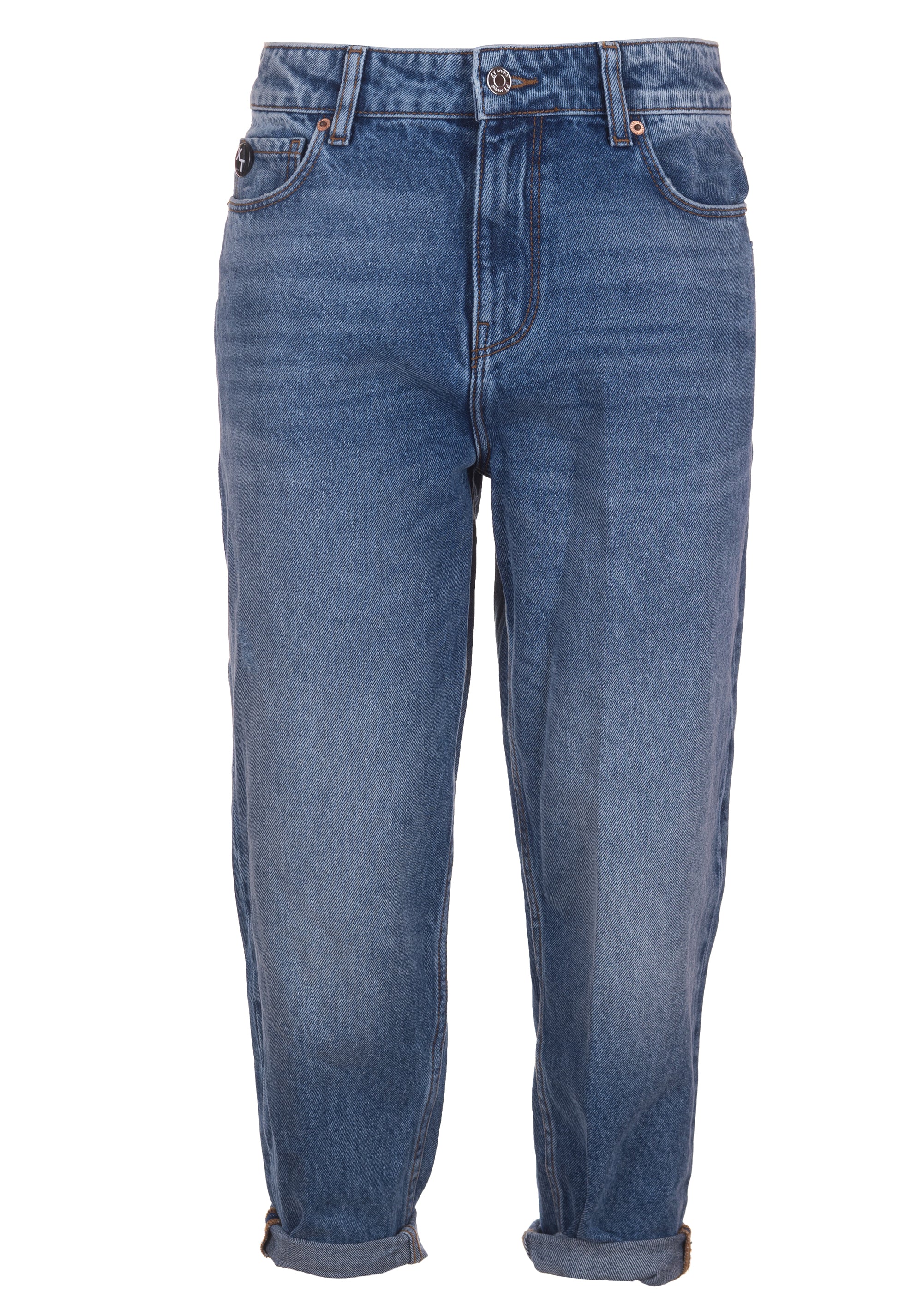 Jeans boyfriend in denim con lavaggio medio XT-STUDIO X123SV5001D41902-257